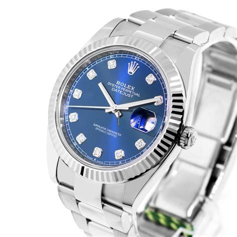 rolex datejust 2 41mm with diamonds|rolex datejust 41 price.